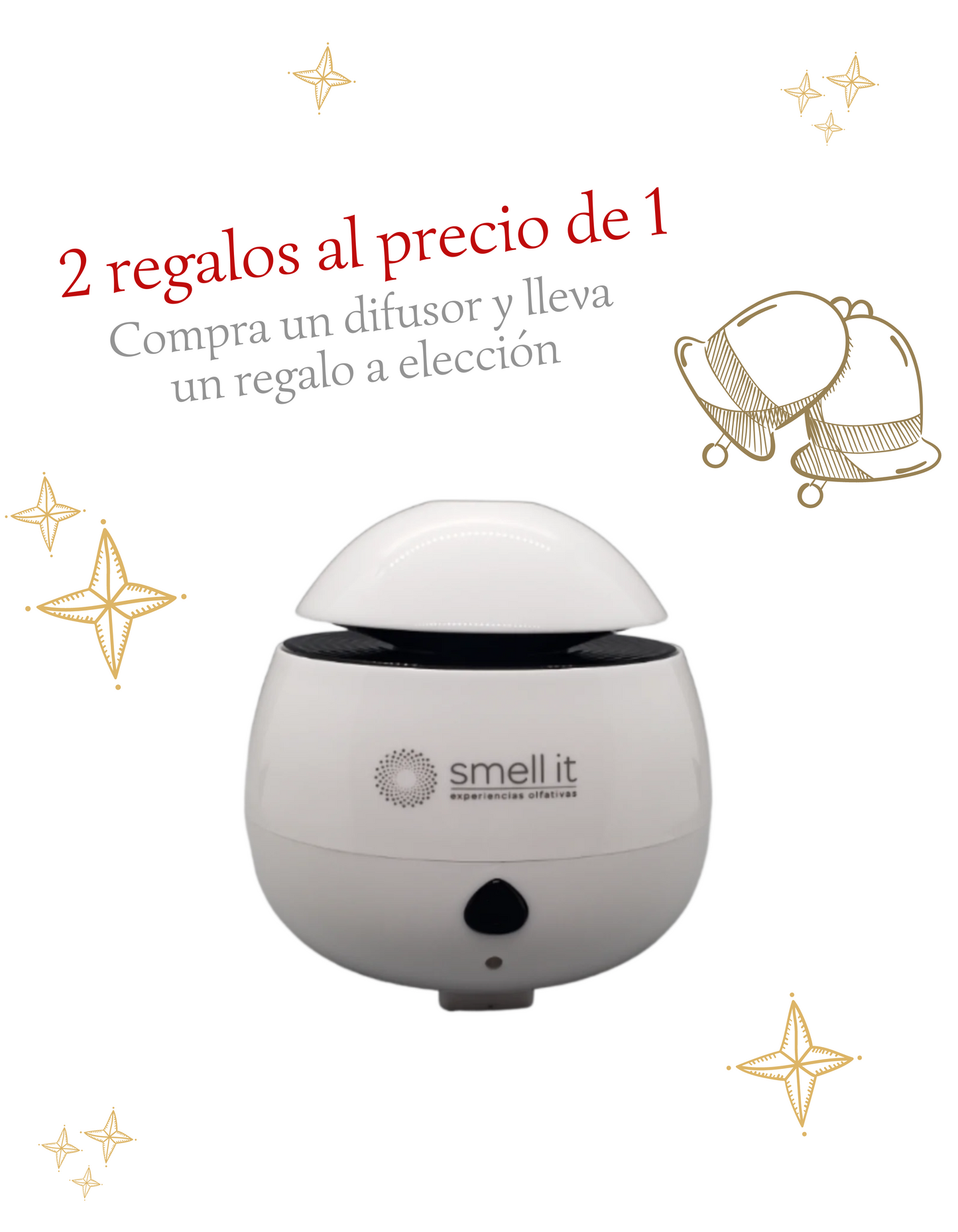 Promo Navidad: Difusor Humidificador Mini + 1 Regalo a elección  (incluye 1 aroma 10 ml)